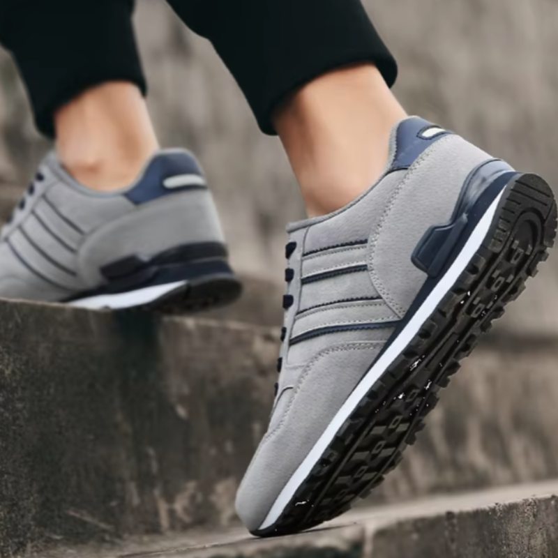 Riley - Men's Casual Sneakers in Breathable Artificial Leather for Outdoor Use