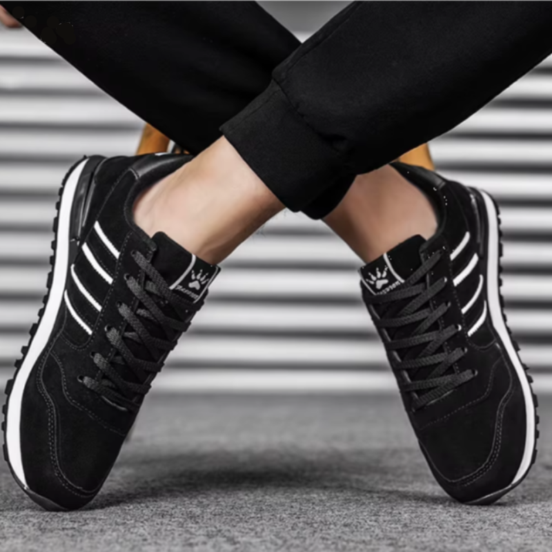Riley - Men's Casual Sneakers in Breathable Artificial Leather for Outdoor Use