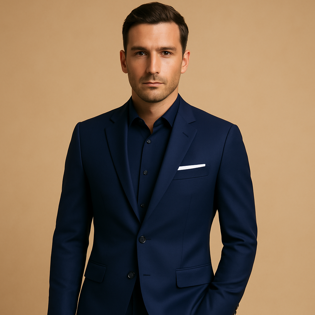 Slim Fit Suit with Blazer and Trousers Men | Formal 2-Piece Outfit for Weddings & Business