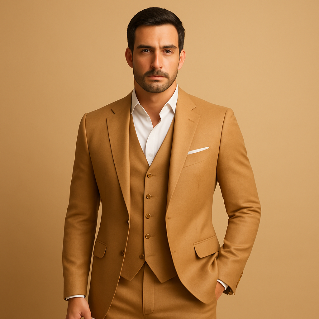 Slim Fit Suit with Blazer and Trousers Men | Formal 2-Piece Outfit for Weddings & Business