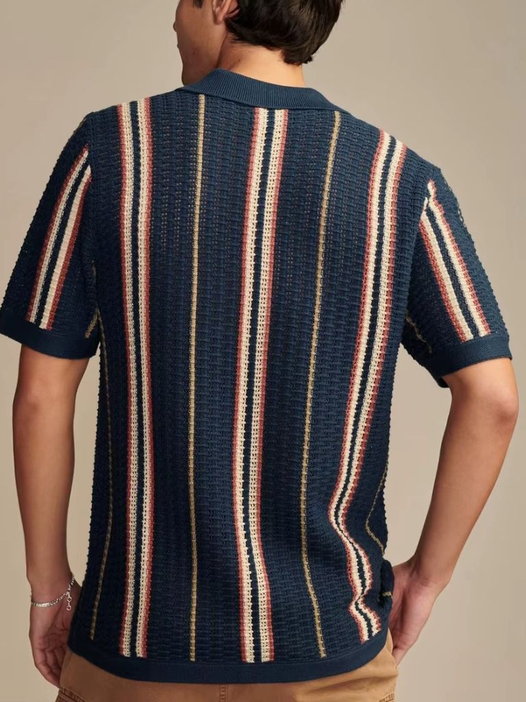 Sunset Men Design Groove Polo – Solorfit