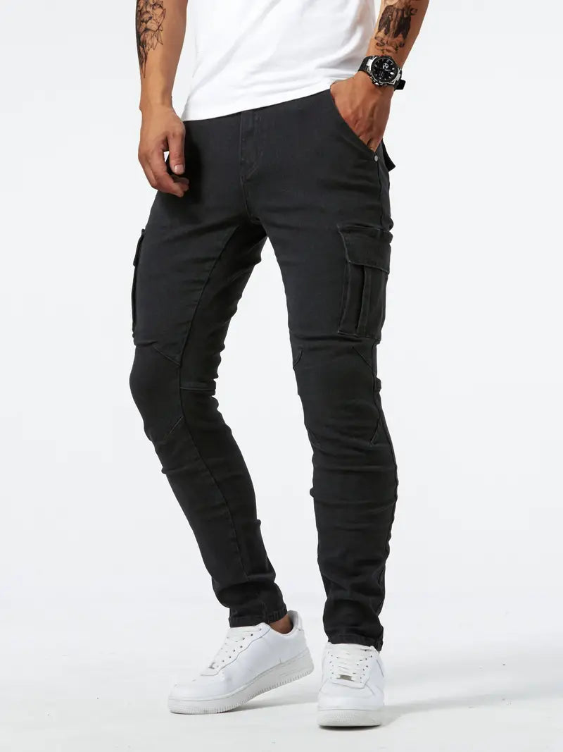 Sydney Cargo Jeans – Men’s Durable Denim Utility Pants with Pockets