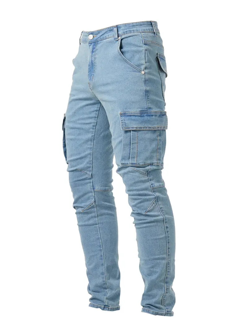Sydney Cargo Jeans – Men’s Durable Denim Utility Pants with Pockets