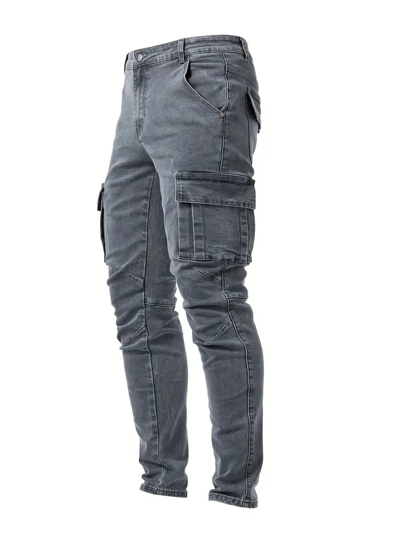 Sydney Cargo Jeans – Men’s Durable Denim Utility Pants with Pockets