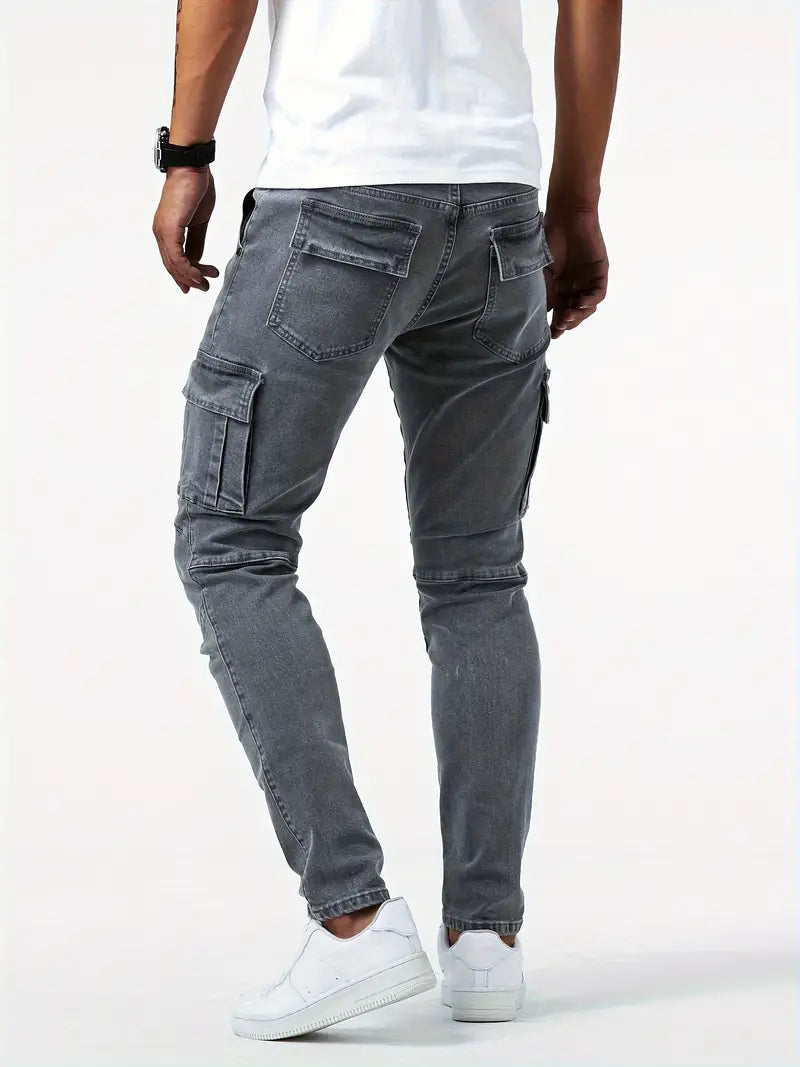 Sydney Cargo Jeans – Men’s Durable Denim Utility Pants with Pockets