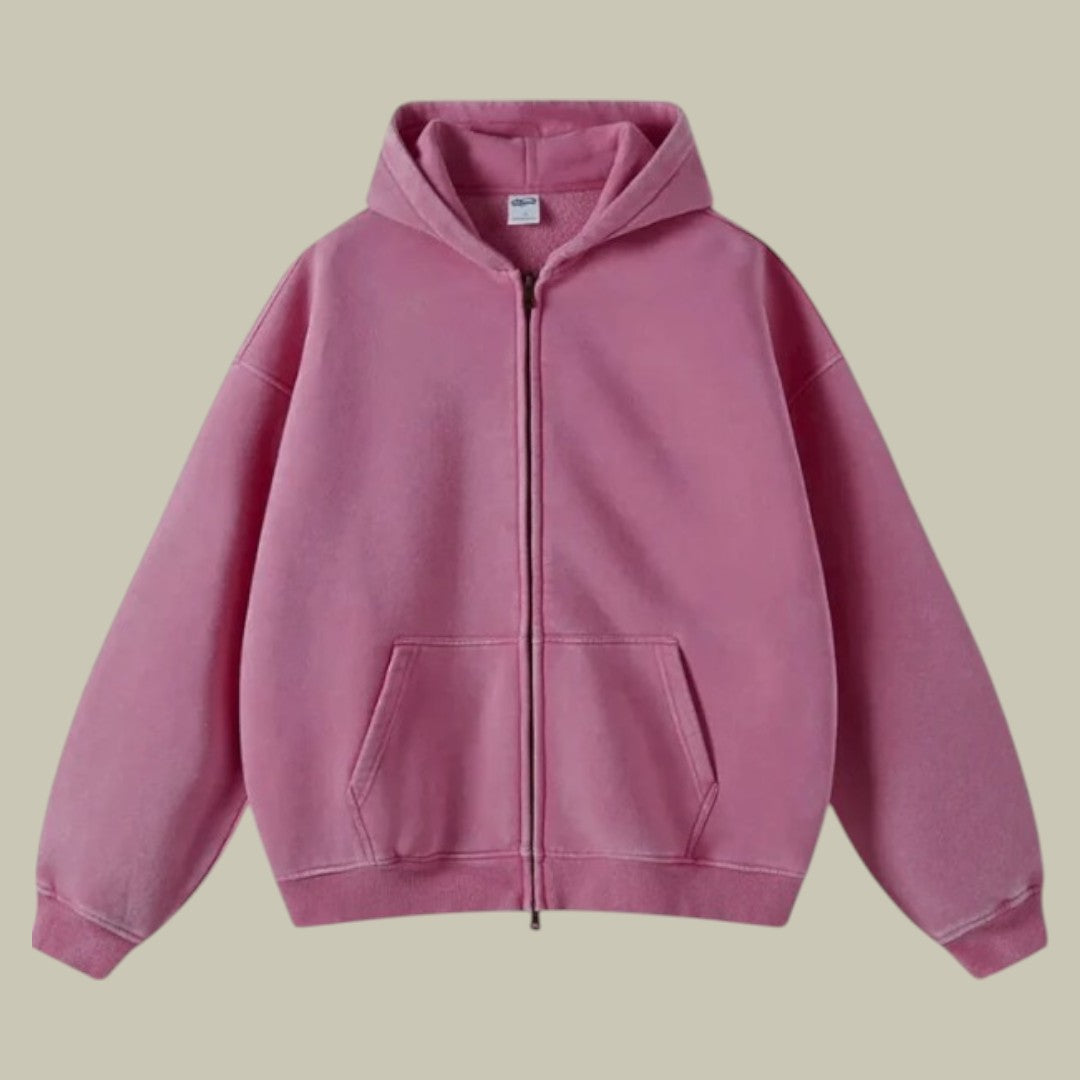 Mens Oversized Zipped Hoodie Vest