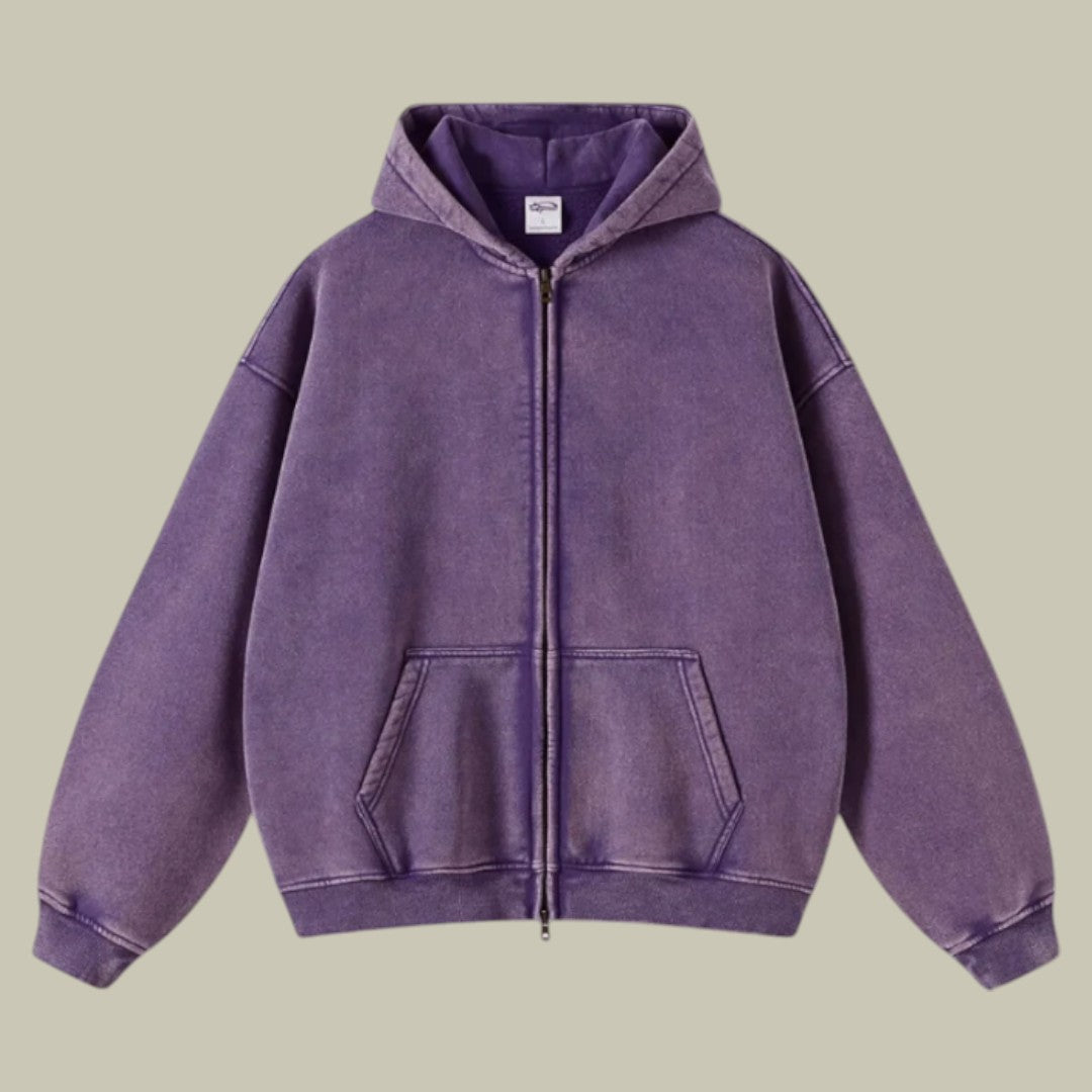 Mens Oversized Zipped Hoodie Vest