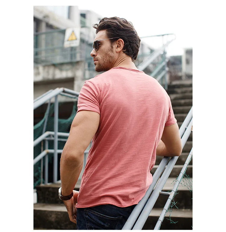 Men’s Cotton Casual T-Shirt – Everyday Lightweight Top