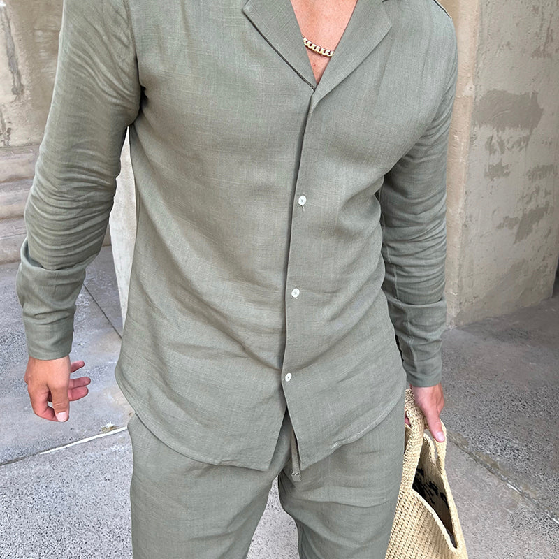 Men’s Summer Set – Relaxed Fit, Elastic Waist, Lightweight & Elegant Loo